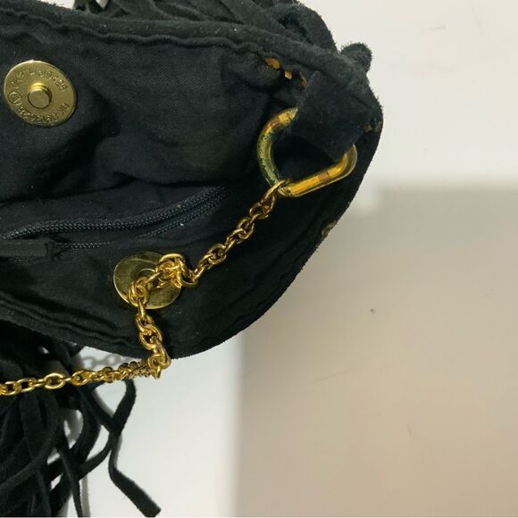 Mossino Supply Co Black studded suede fringe bag - Picture 6 of 10
